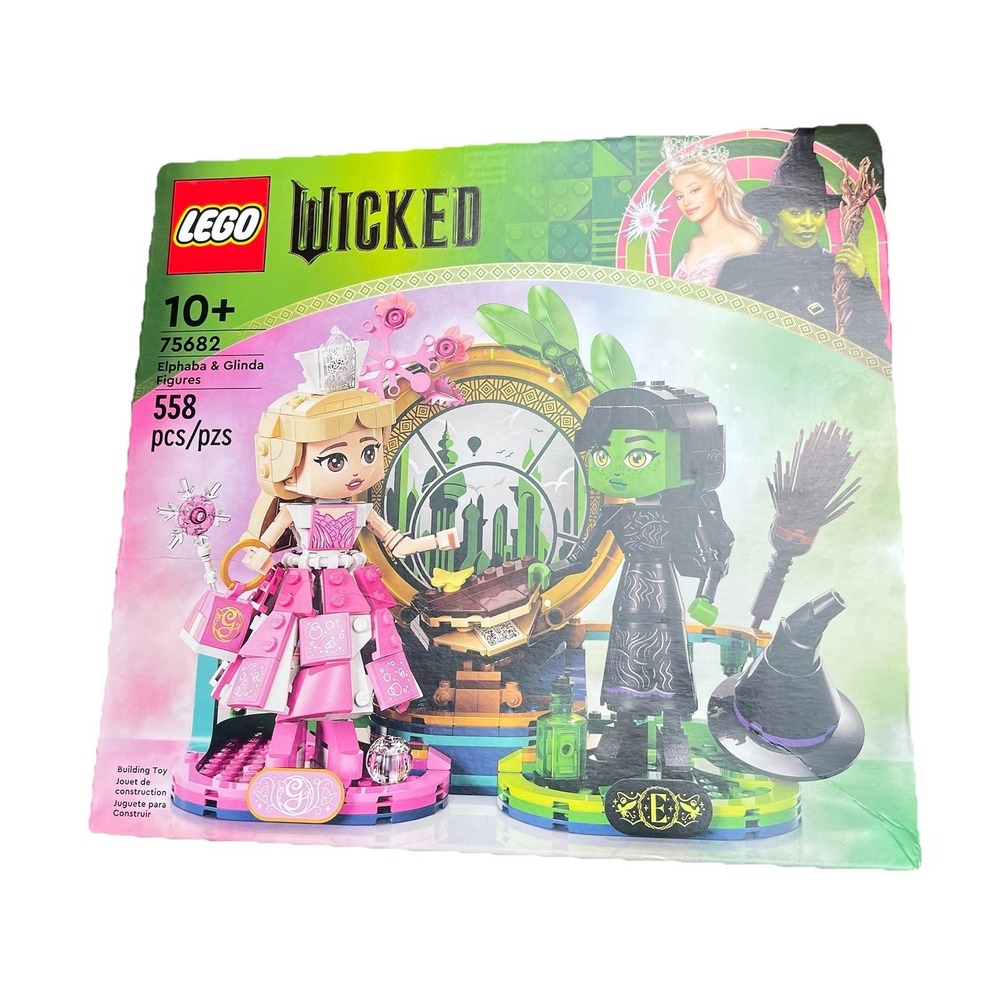 LEGO Wicked: Elphaba & Glinda Figures (75682) Brand New In Sealed Box 558 Pieces